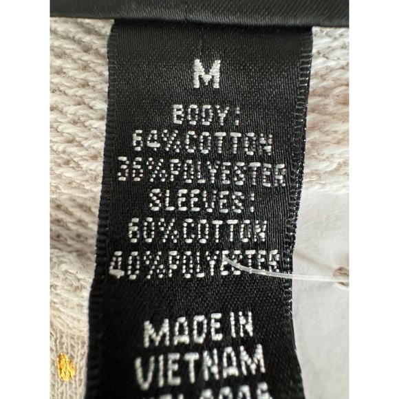 STYLE & CO Holiday Snow Globe Christmas Top Sz M Beige Cotton Blend Blemish - Picture 11 of 16